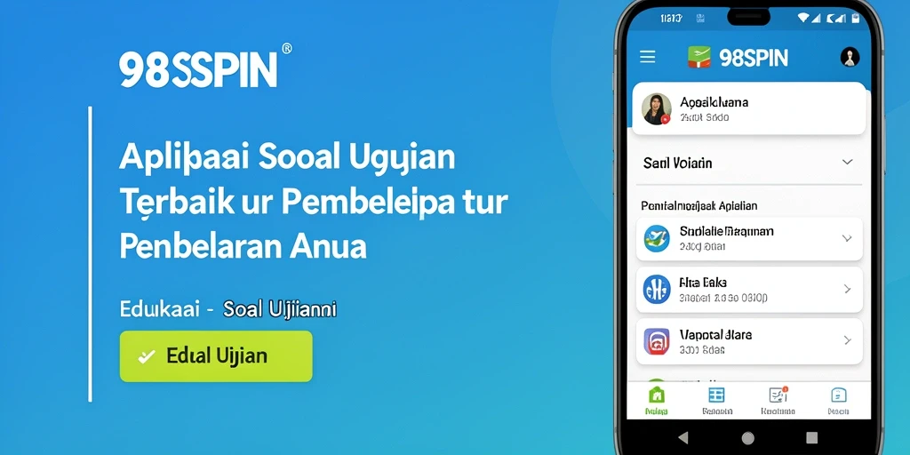 Antarmuka pengguna 98SPIN yang interaktif dan informatif.