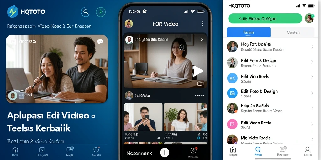 Antarmuka HQTOTO yang sederhana dan fungsional untuk Edit Video Reels.