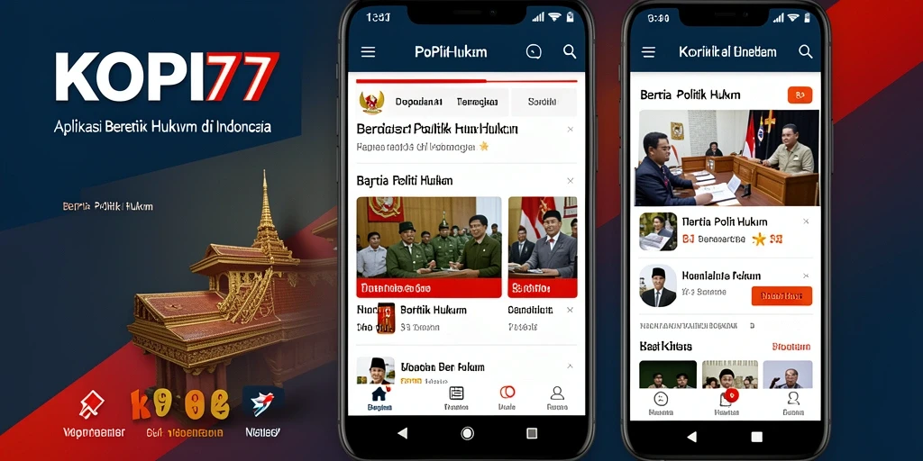 Tampilan antarmuka KOPI77 yang modern dan informatif.