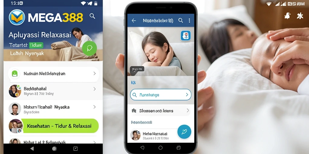 Tampilan antarmuka MEGA388 yang menarik untuk relaksasi tidur.