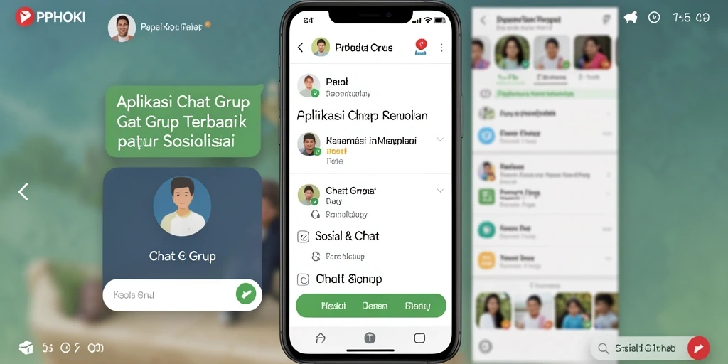 Antarmuka PPHOKI yang menarik untuk obrolan grup.