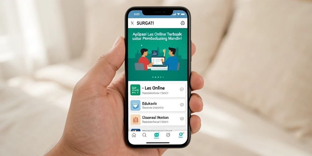 Tampilan antarmuka SURGA11 yang interaktif dan user-friendly.