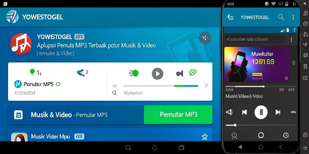 Antarmuka pengguna YOWESTOGEL yang sederhana dan menarik.